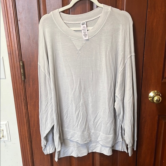 JoyLab Tops - Joy Lab Light Gray Oversized Sweatshirt